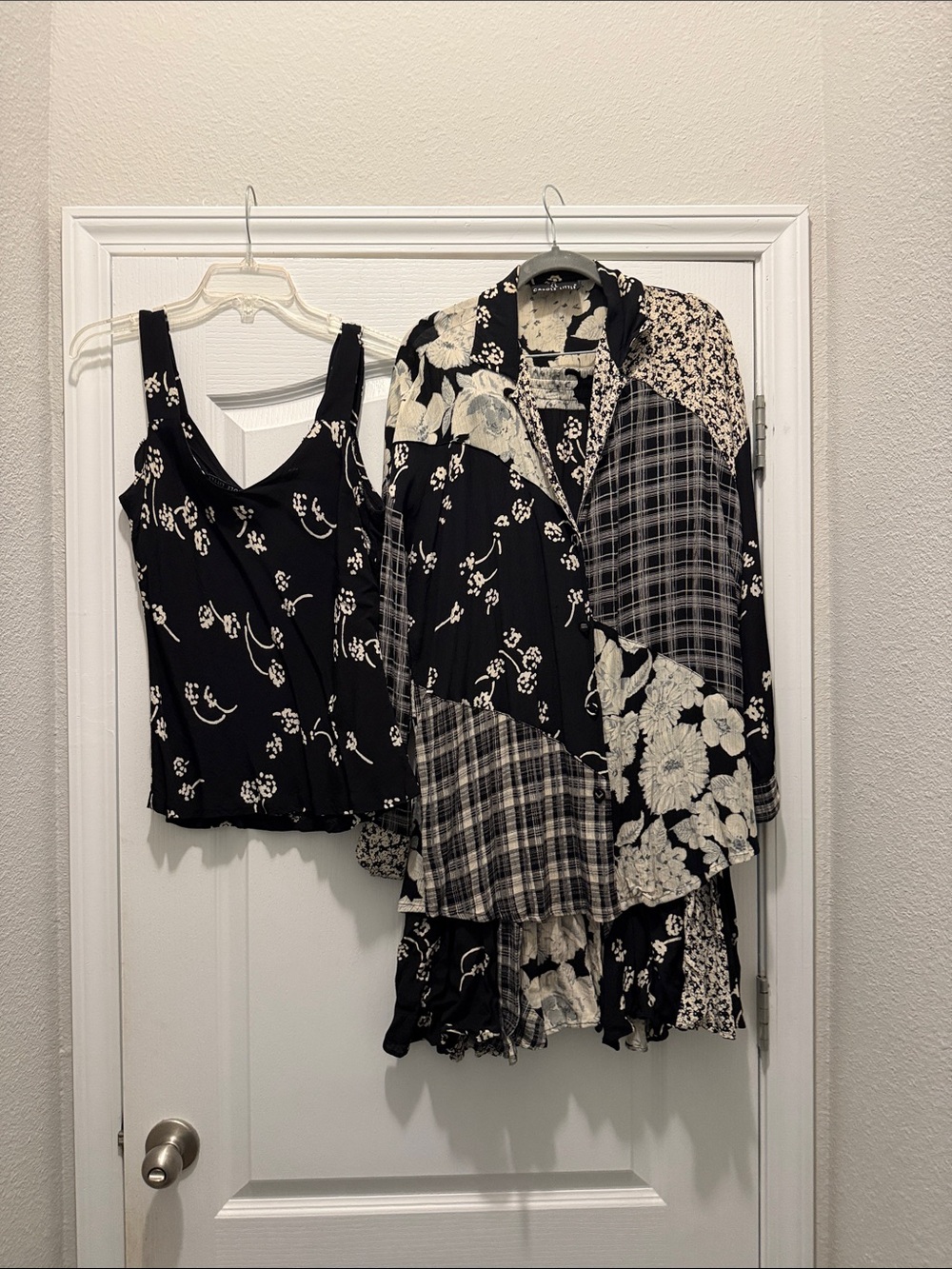 Carole Little Black and Cream Floral Patchwork 3 piece set